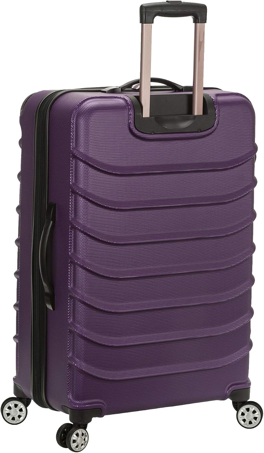 Rockland Speciale Hardside 2 Piece Expandable Spinner Luggage Set, (20"/28"), Black