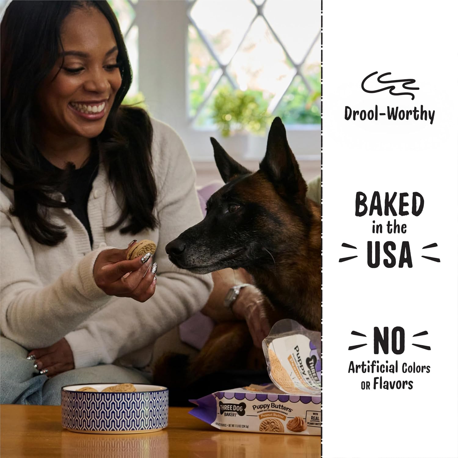 Three Dog Bakery AssortMutt Trio Dog Treats - 48 oz Variety Pack