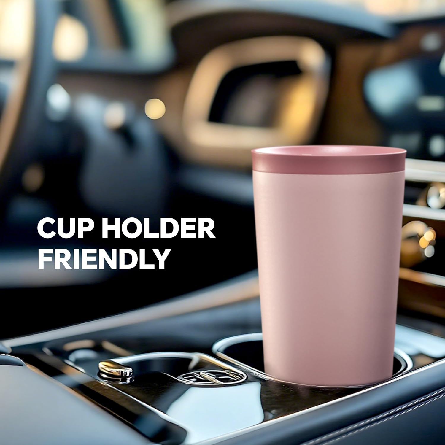 Ideus 20 oz Tumbler, Travel Coffee Mug with Splash Proof Sliding Lid, Double Wall Stainless Steel Vacuum Insulated Coffee Mug for Home and Office