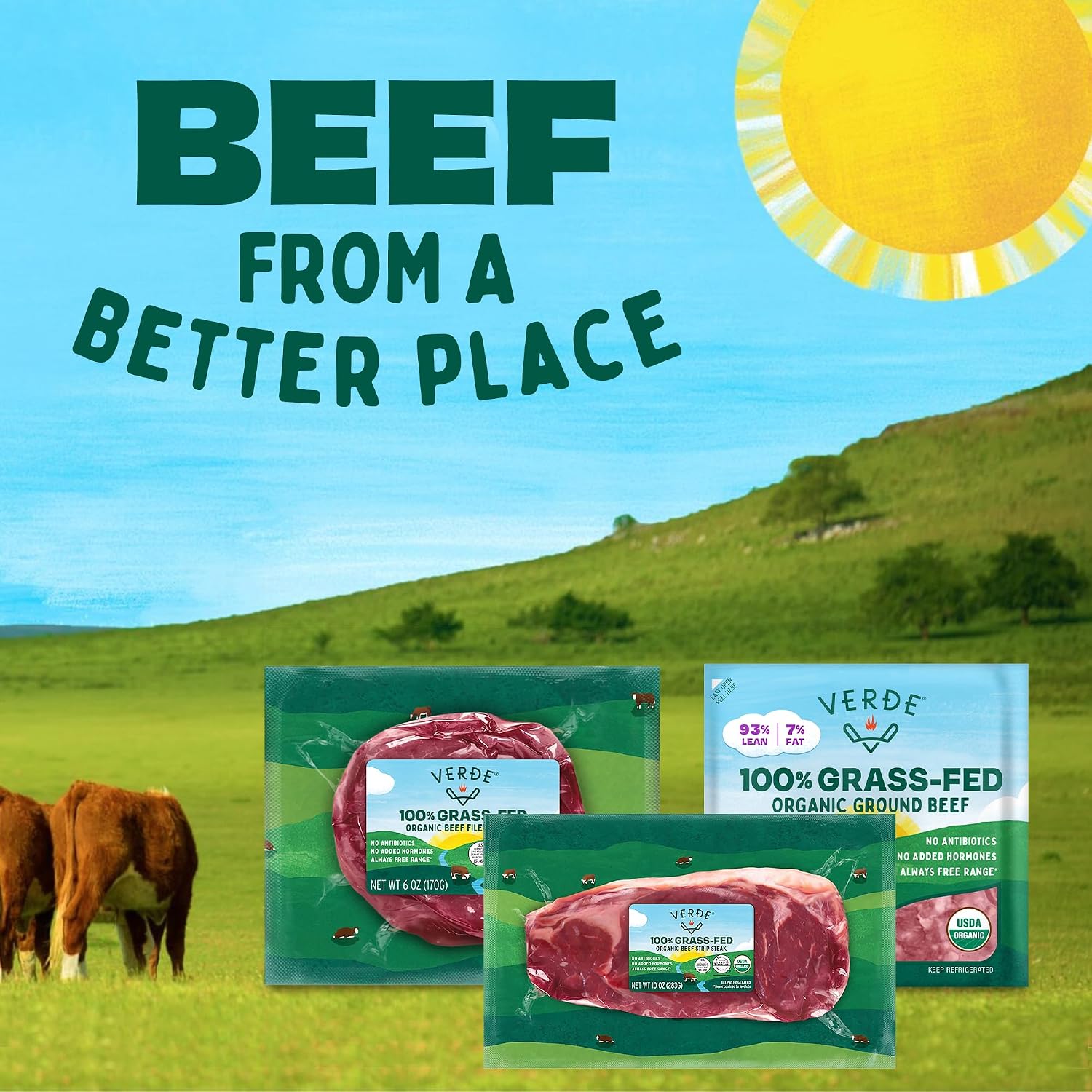 Verde Farms, Beef Ribeye Steak, Organic, Grass-Fed | 0.625 lbs.
