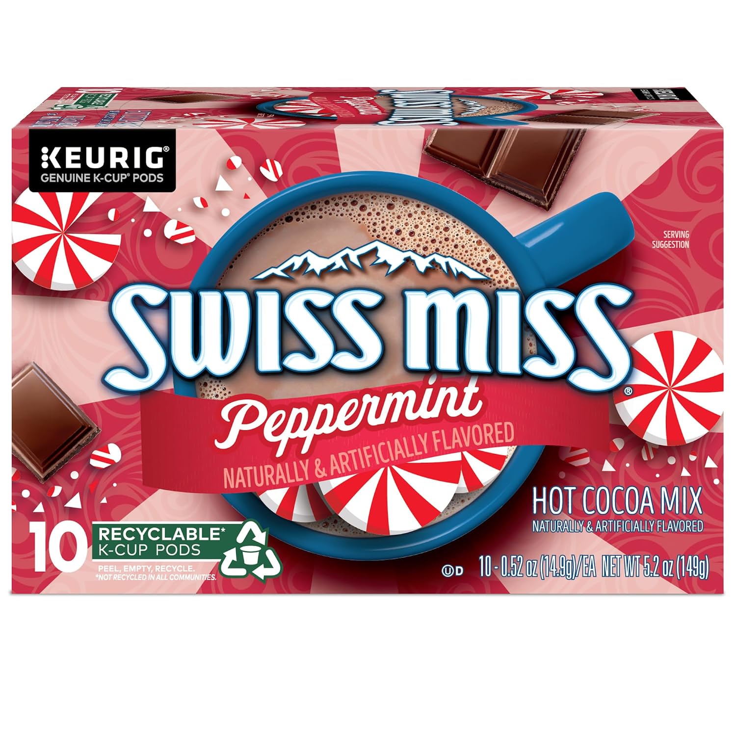 Swiss Miss Milk Chocolate Hot Cocoa Keurig Single-Serve K Cup Pods, 28 Count