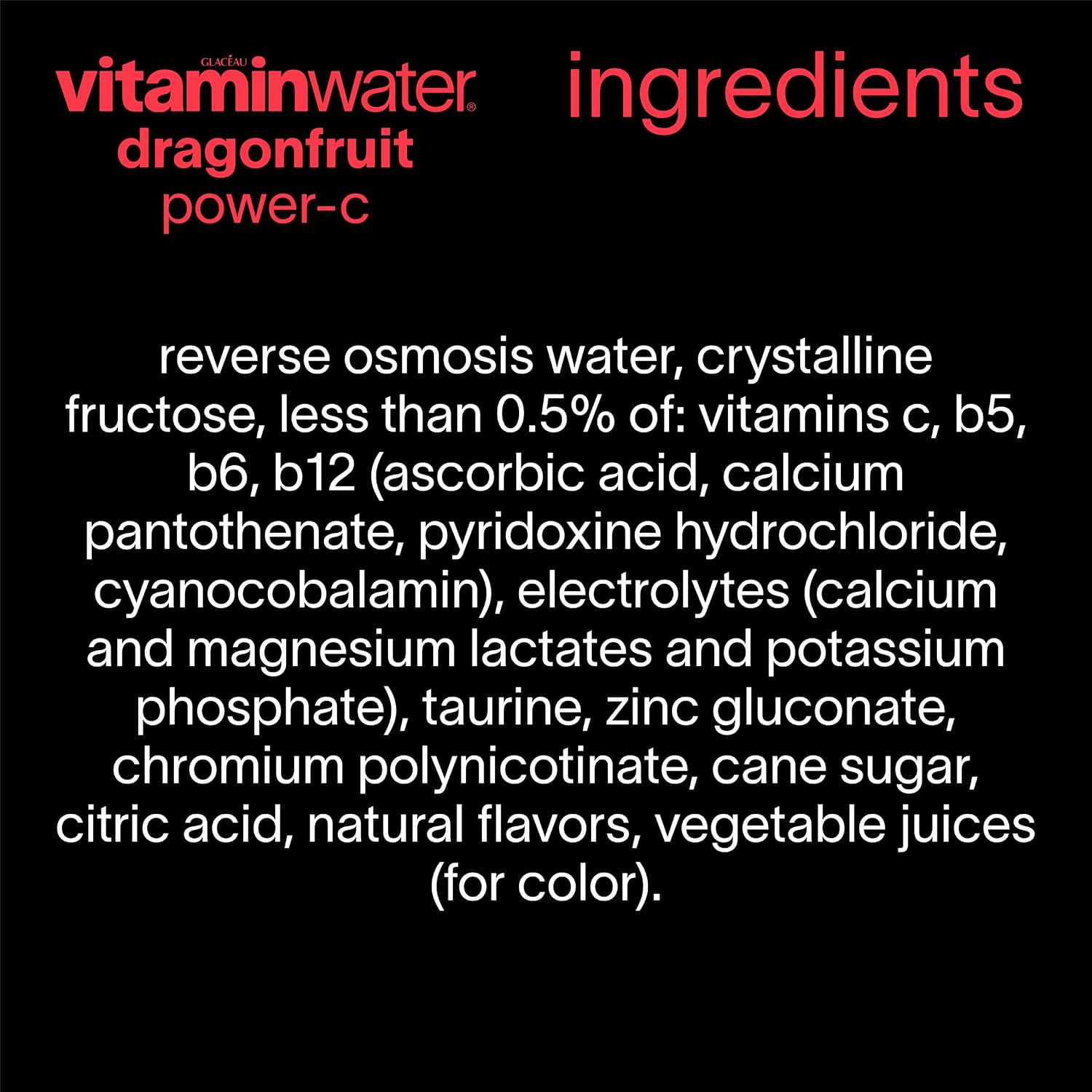 vitaminwater Refresh Tropical Mango, Flavored Water Beverage Bottles, 20 fl oz, 12 Pack