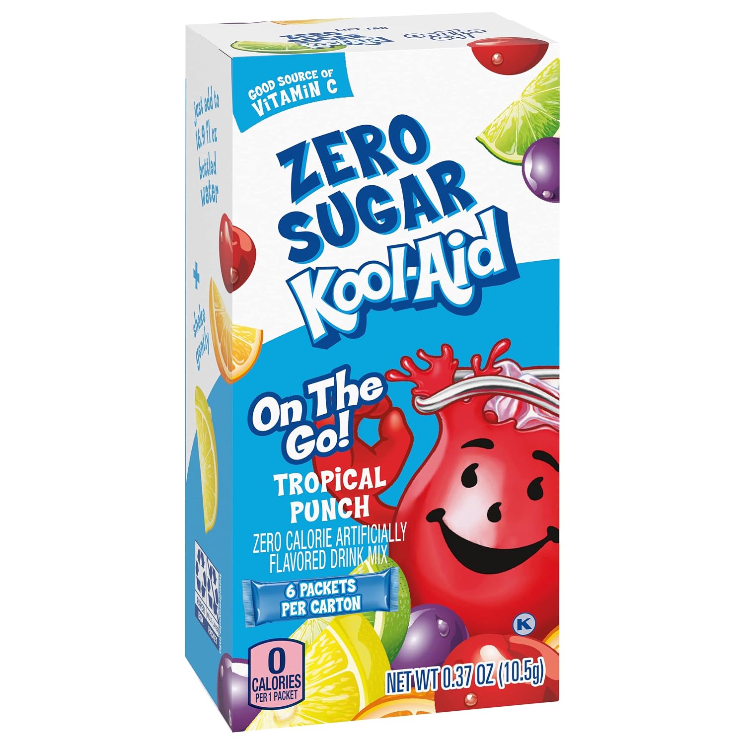 Kool-Aid Sugar-Free Tropical Punch On-The-Go Powdered Drink Mix 6 Count