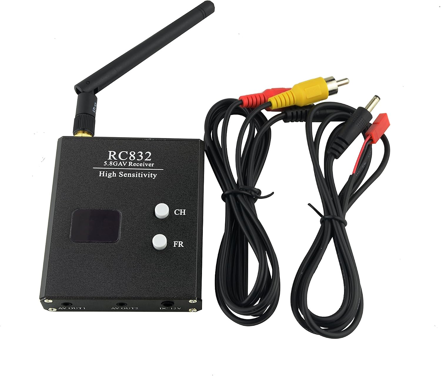 WR832 5.8GHz 40CH Wireless FPV Audio Video Receiver for Racing Drone and Multicopter