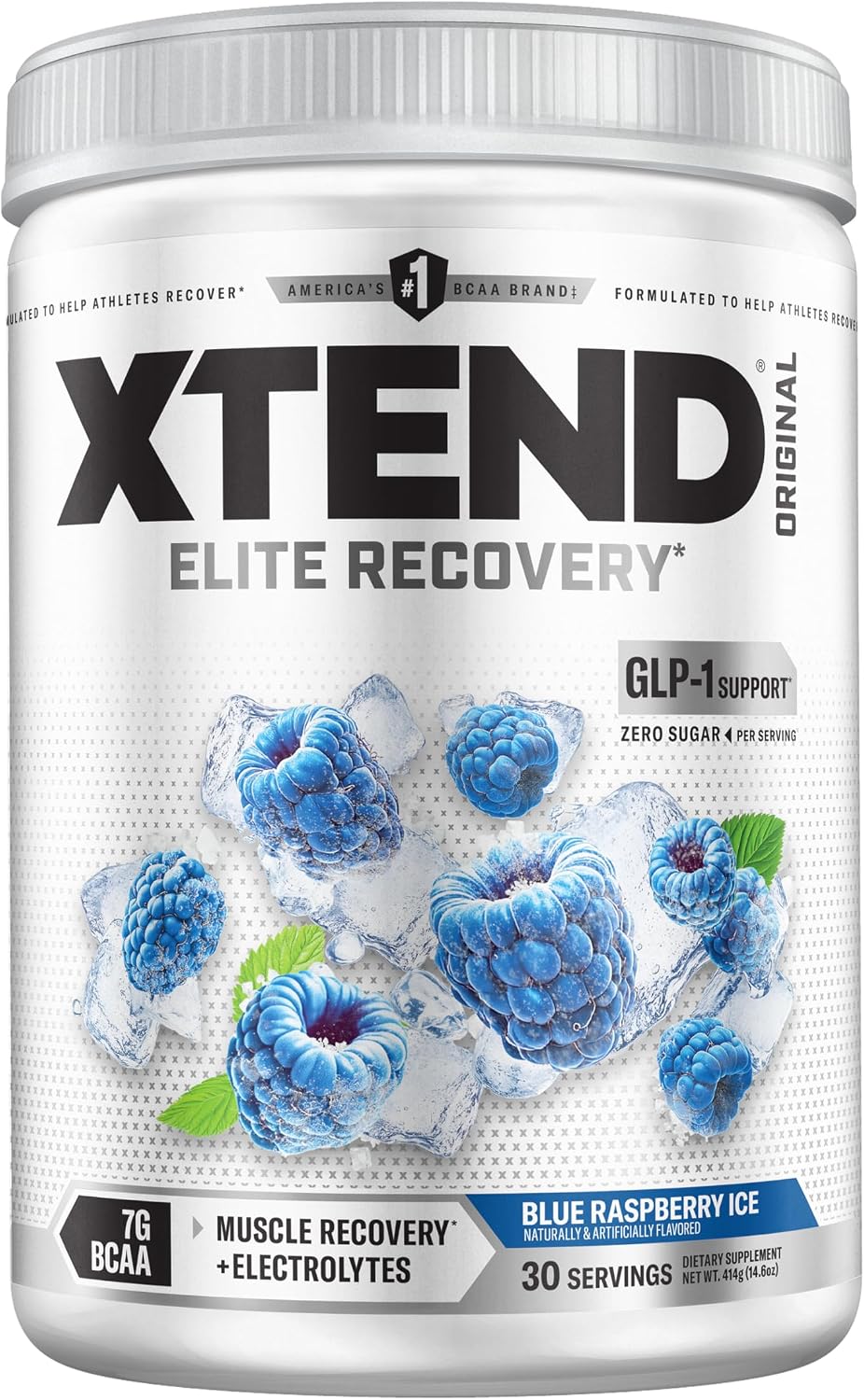 Xtend Original BCAA Powder, 7g BCAAs and 2.5g L-Glutamine for Muscle Recovery Hydration and Lean Muscle, Sugar Free Intra and Post Workout Drink with Electrolytes, Watermelon Explosion, 30 Servings
