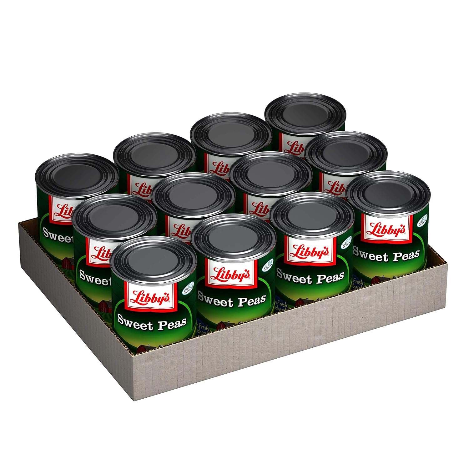 Libby's Sweet Peas Cans, 15 Ounce (Pack of 12)
