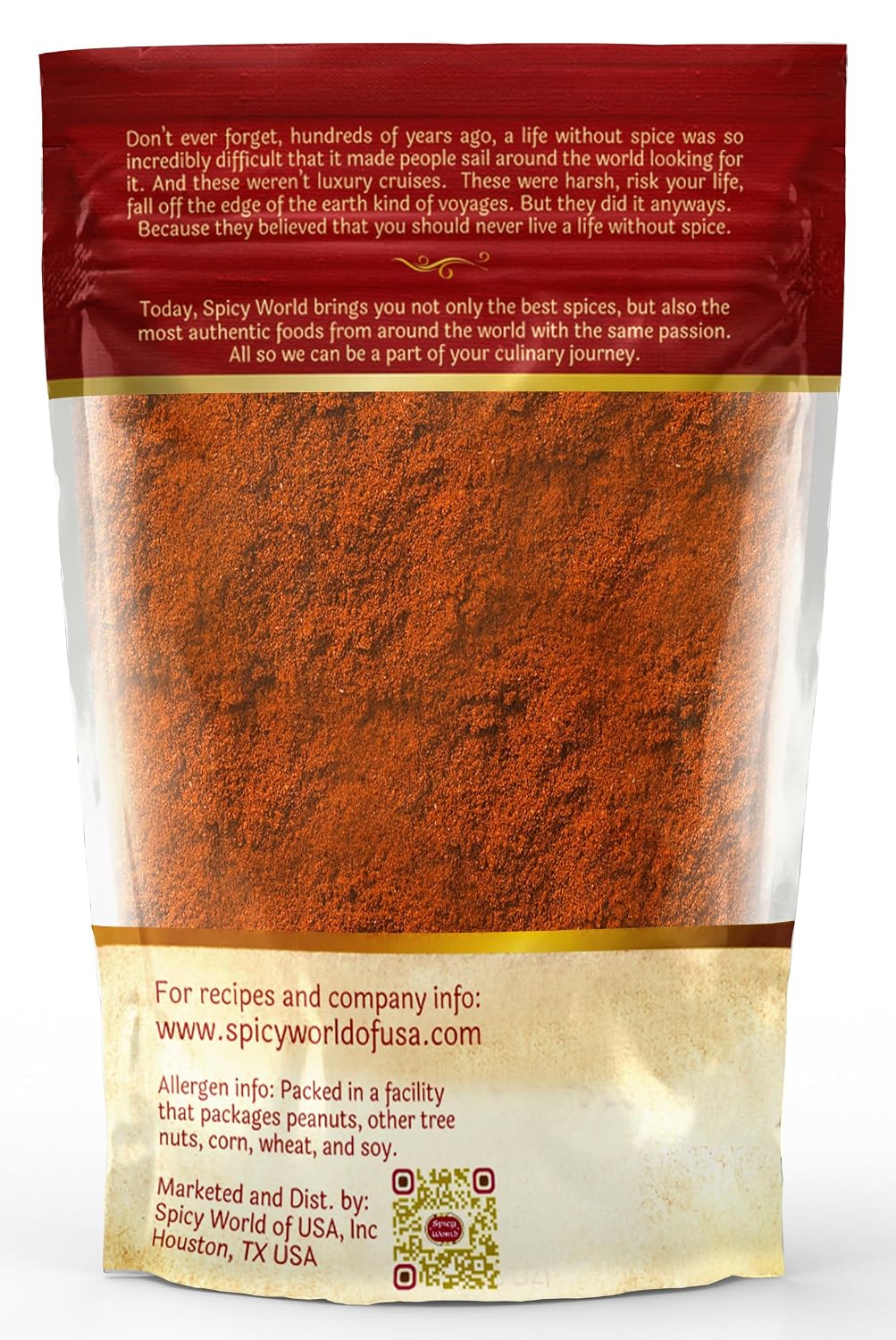 Spicy World Cayenne Pepper Powder Ground Chili Pepper 10 Pound Bulk Bag- 40K SHU, Hot Chilli Powder