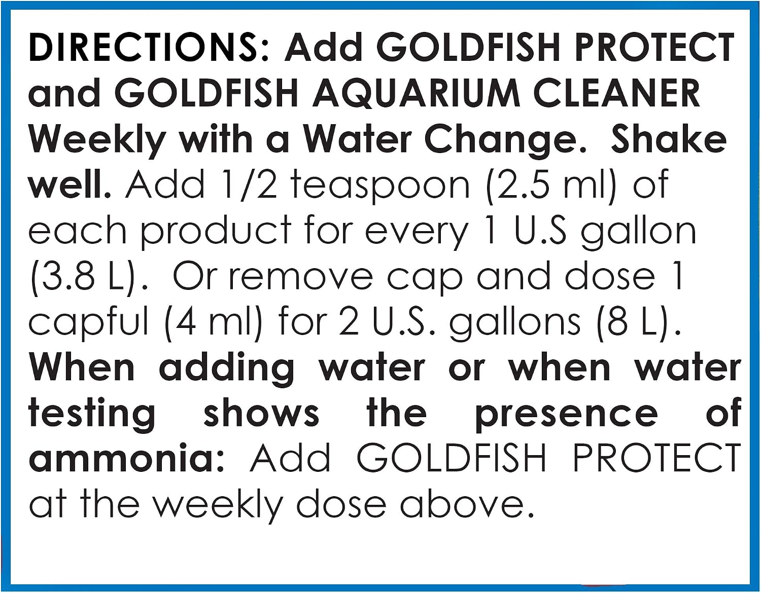 API GOLDFISH CARE PACK Aquarium Water Conditioner 1.25-Ounce Bottle