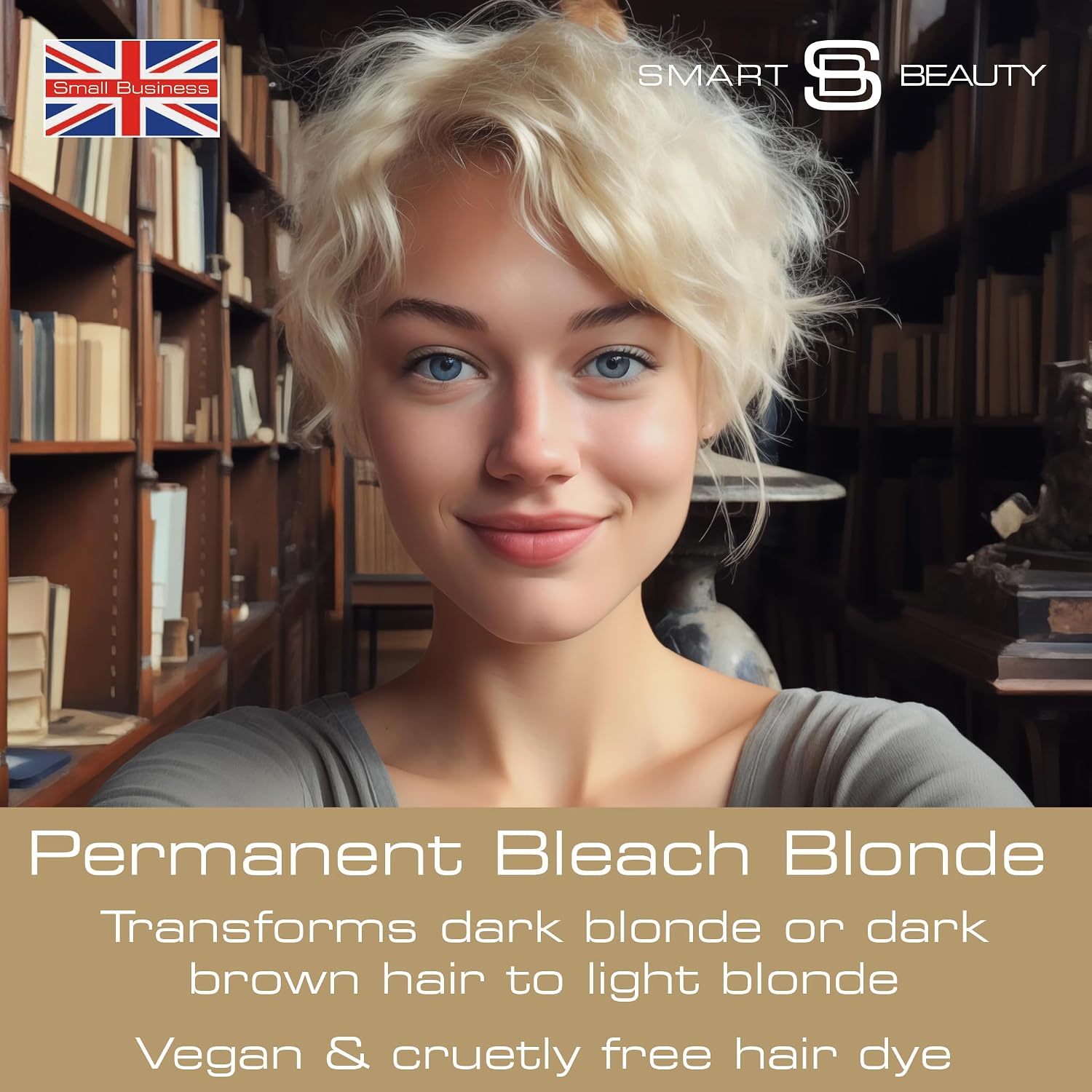 Smart Beauty Blonde Bleach-It, The Ultimate Lightener for Dark Hair, Perfect for Highlighting and Vibrant Pastel Colour, Hair Bleach Kit, Vegan & Cruelty Free