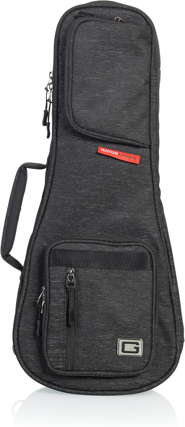Gator Cases Transit Series Lightweight Bass Guitar Gig Bag with Back Pack Straps and Rubberized Base, Tan Exterior (GT-BASS-TAN)