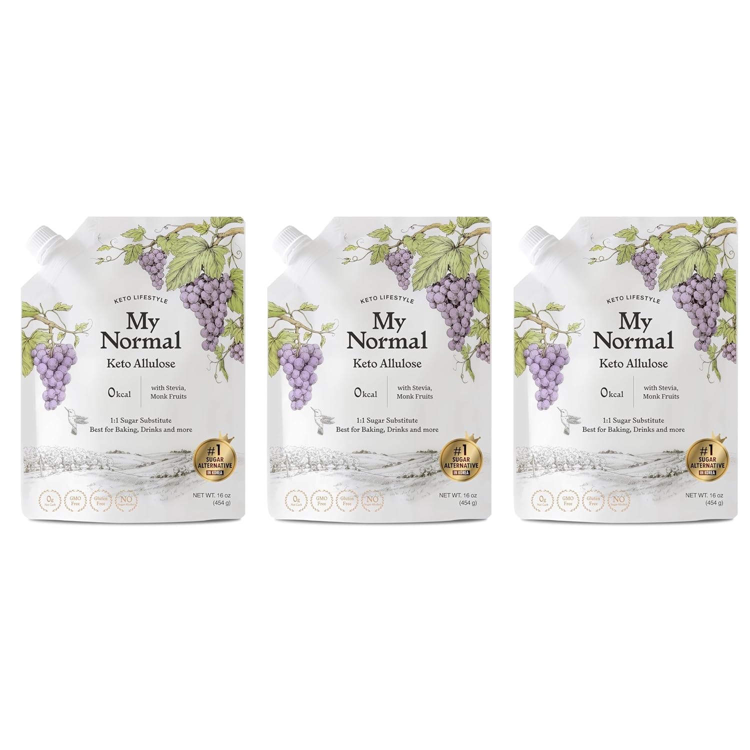 My Normal Keto Allulose Syrup - 1:1 Sugar Substitute, Zero Calorie 17.10 oz