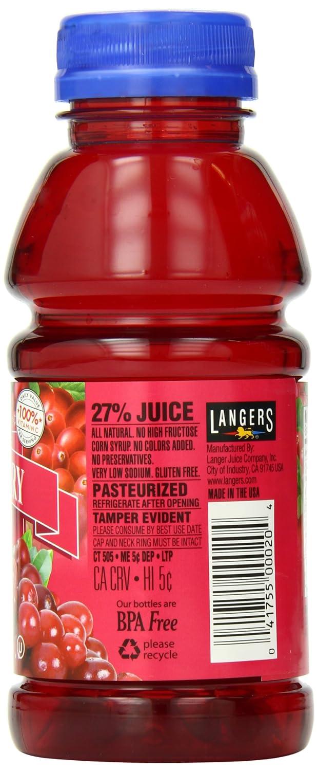 Langers Juice Pineapple Cocktail Juice, 15.2 Fl Oz (Pack of 12)