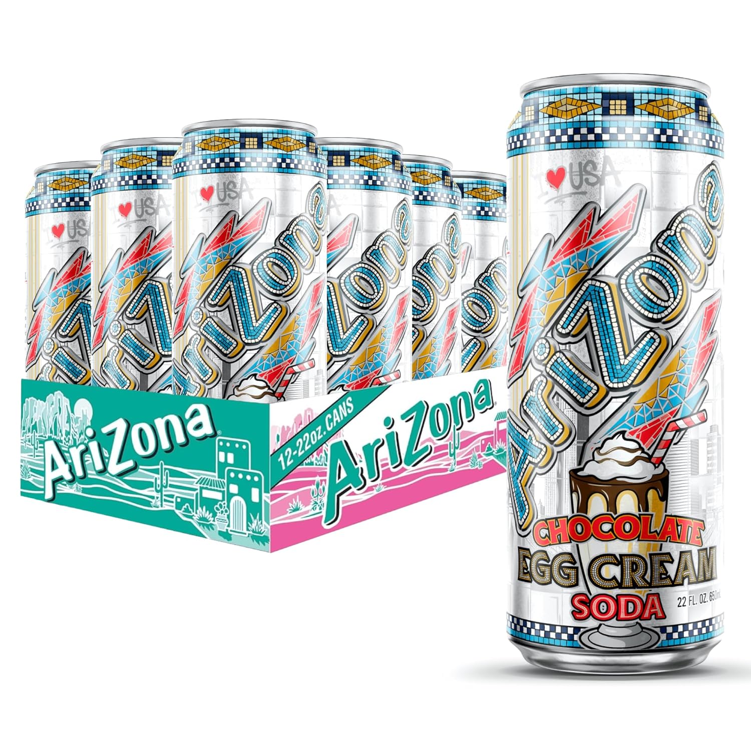 AriZona Mucho Mango | Fruit Juice Cocktail | 22 Fl Oz (12 Pack)