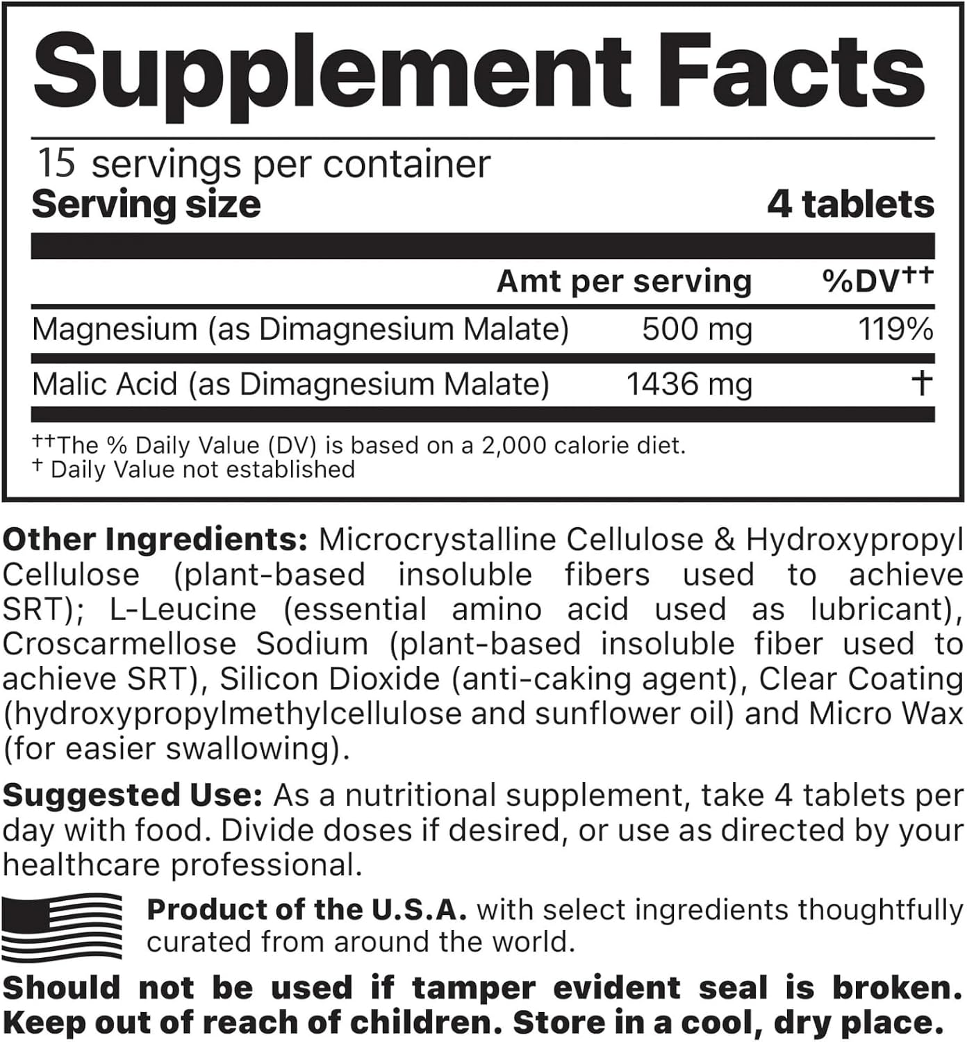 Jigsaw Health MagSRT | Magnesium Supplement with Vitamin B6, Folate & B12 | 240 Tablets | 60 Servings