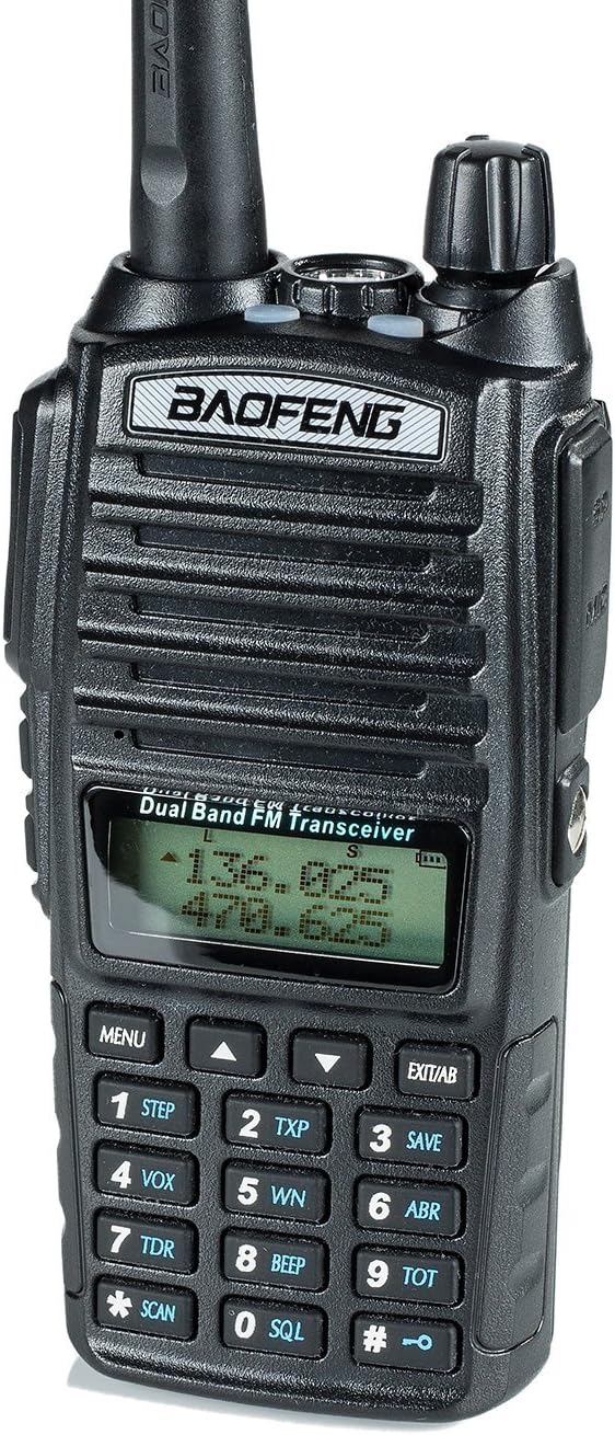 BaoFeng UV-82HP High Power Dual Band Radio: 136-174mhz (VHF) 400-520mhz (UHF) Two-Way Radio