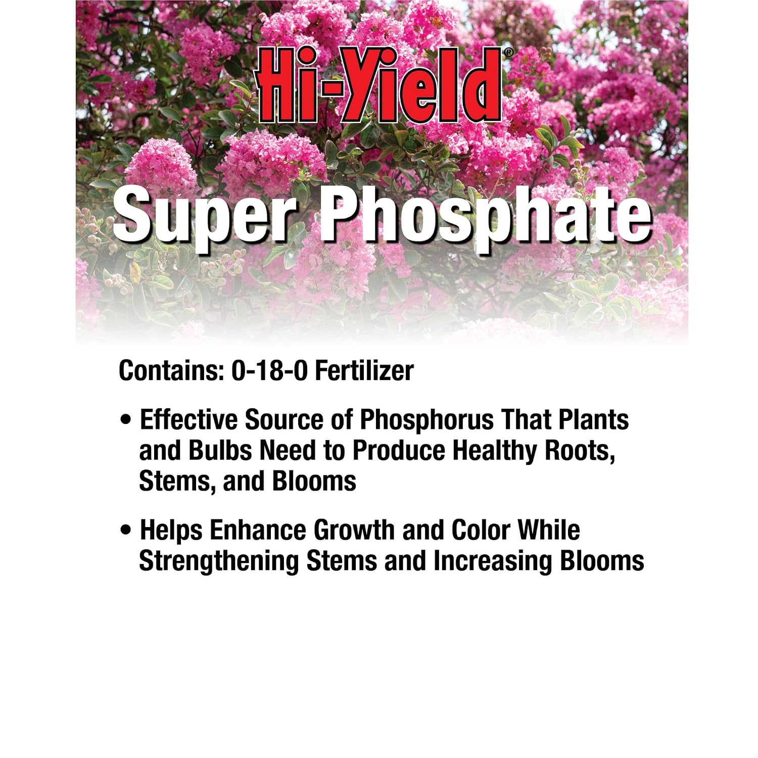 Hi-Yield (32115) Super Phosphate 0-18-0, 4 lbs | Superphosphate 0-18-0 granular - High-phosphorus root builder for transplants & new plantings - Serious gardeners