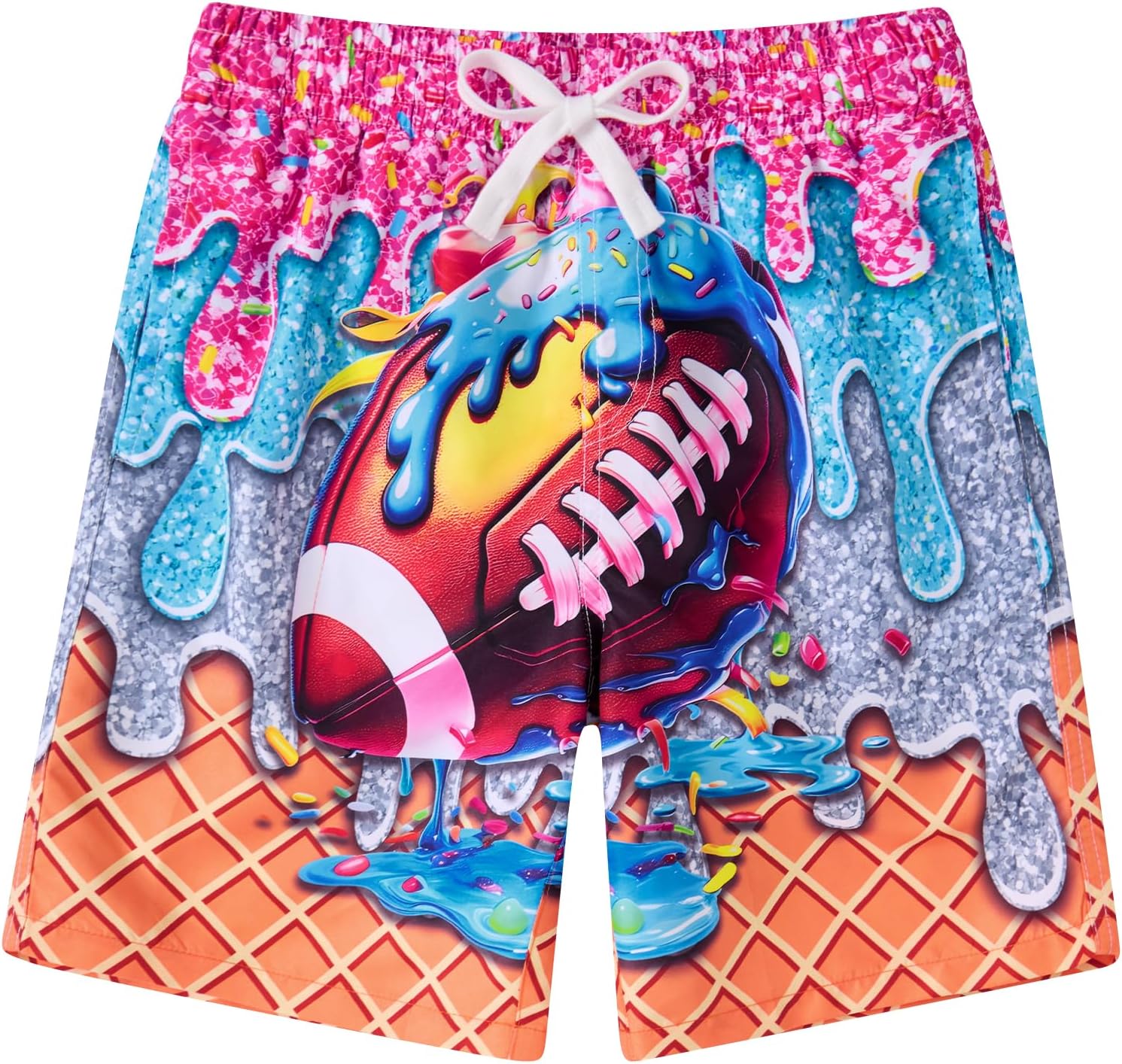 BFUSTYLE Boys Swim Trunks Mesh Lining Kids Bathing Suit 5-14 Years Shorts
