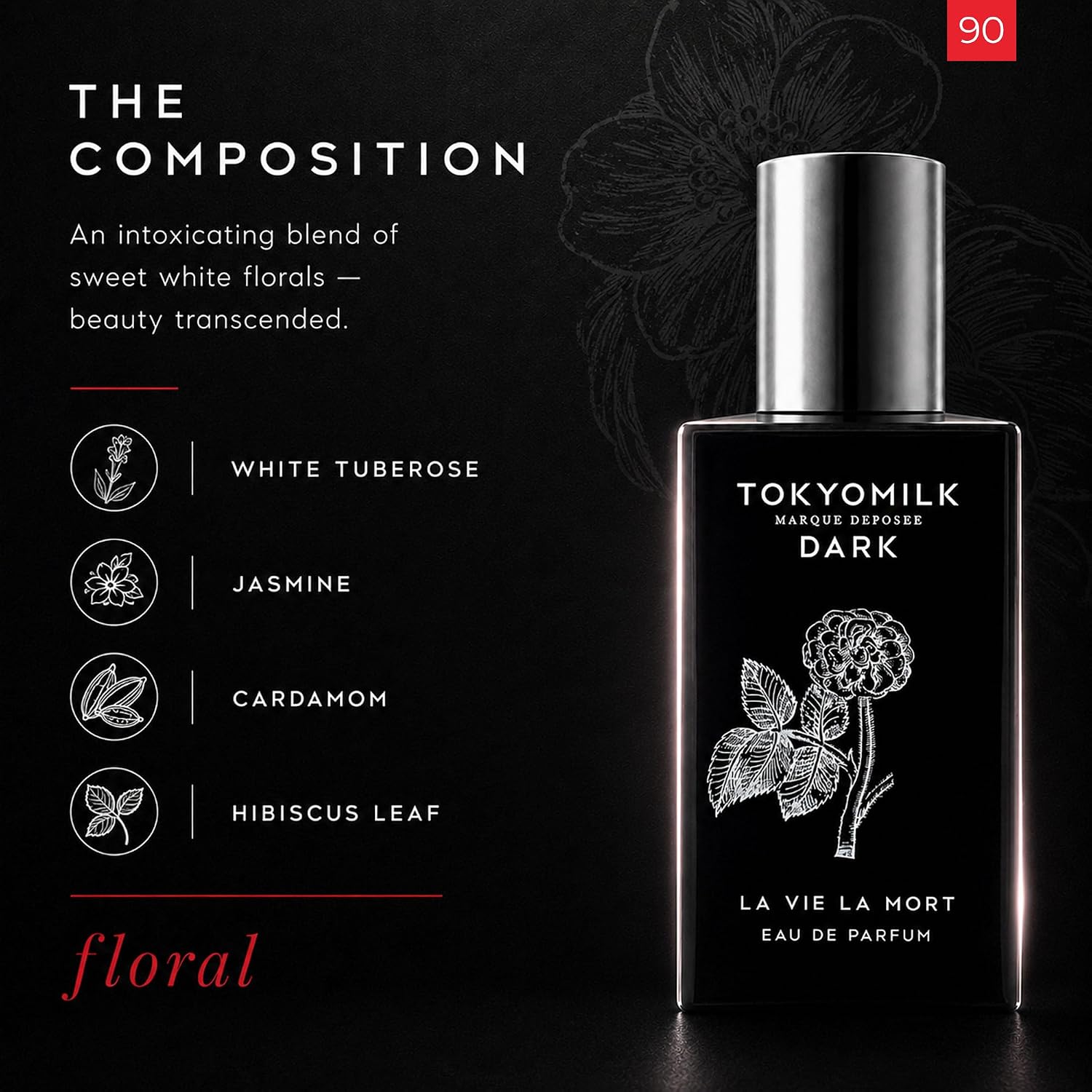 TOKYOMILK Dark Eau de Parfum, Alluring Luxury Perfume for Women & Men, Long Lasting Fragrance, Signature Ladies Essentials