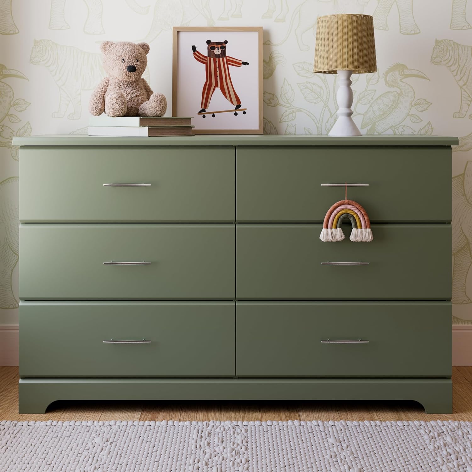 Storkcraft Brookside 2 Drawer Changing Table Dresser, Pebble Gray