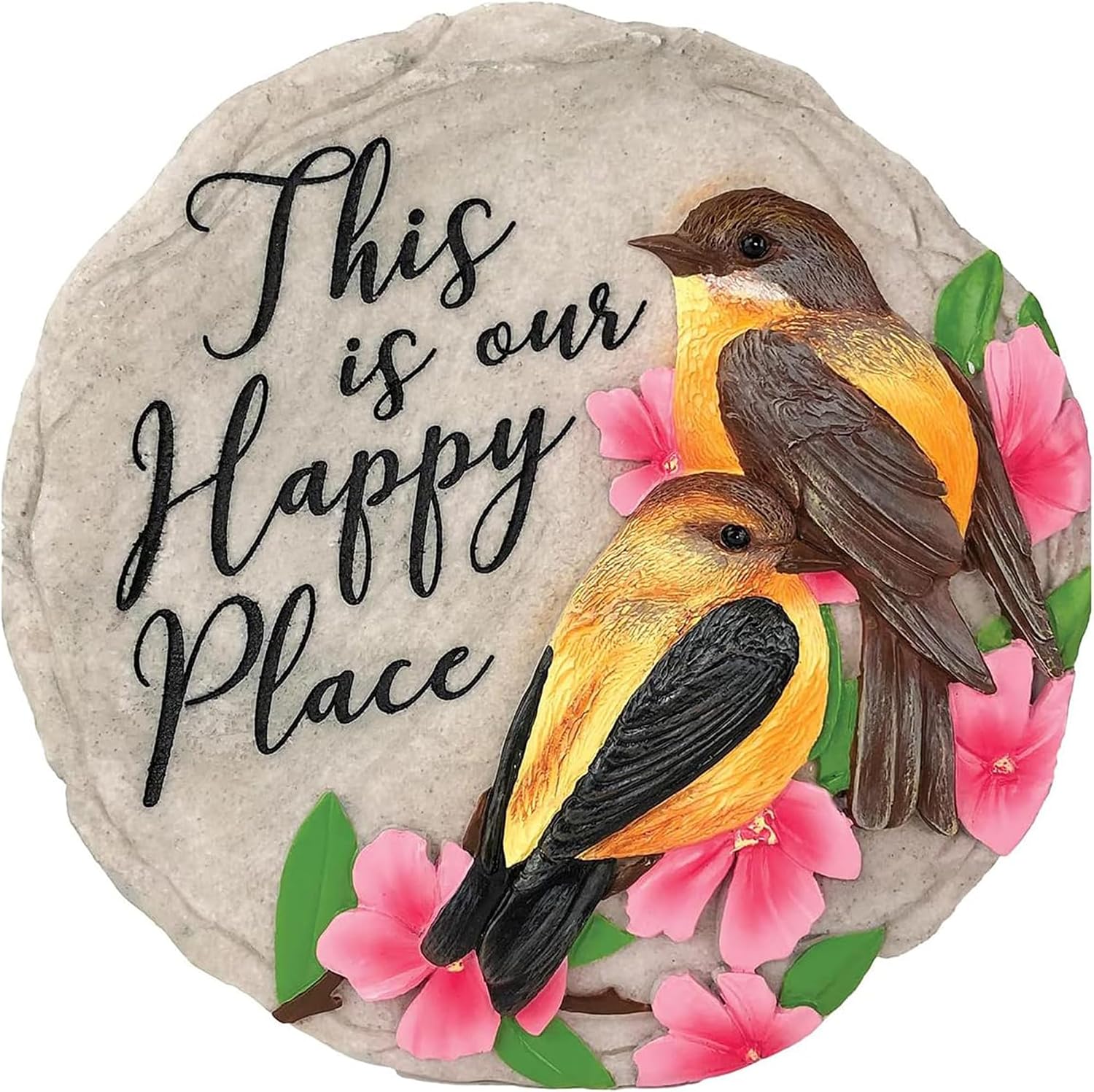 Spoontiques - Garden Décor - Nut House Stepping Stone - Decorative Stone for Garden
