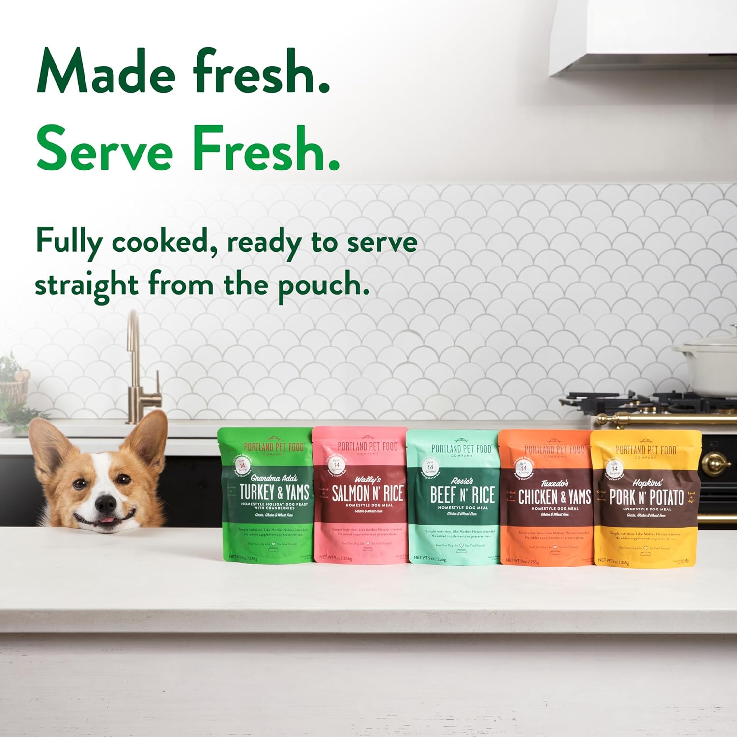 Portland Pet Food Company Fresh, Human Grade Dog Food Topper & Meal 5 Pack