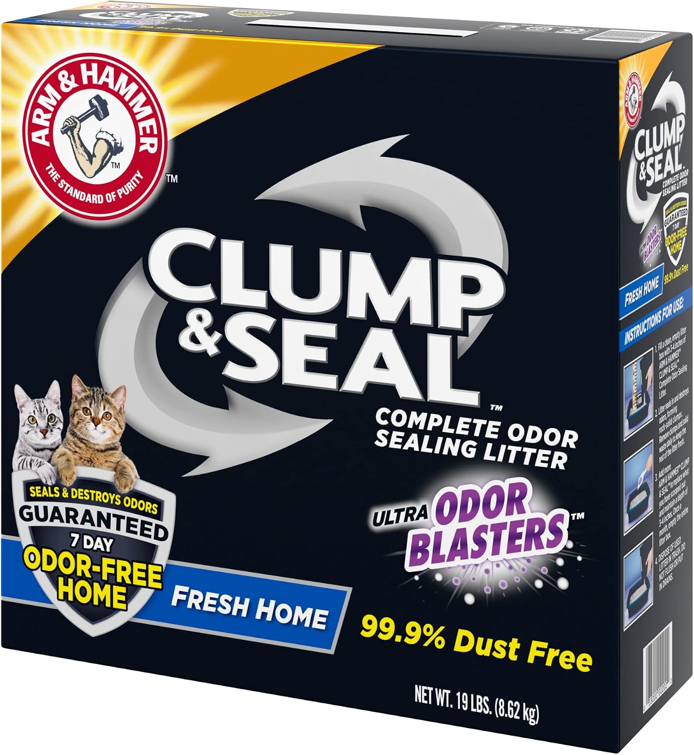 ARM & HAMMER Clump & Seal Cat Litter, Fresh Scent 14lb
