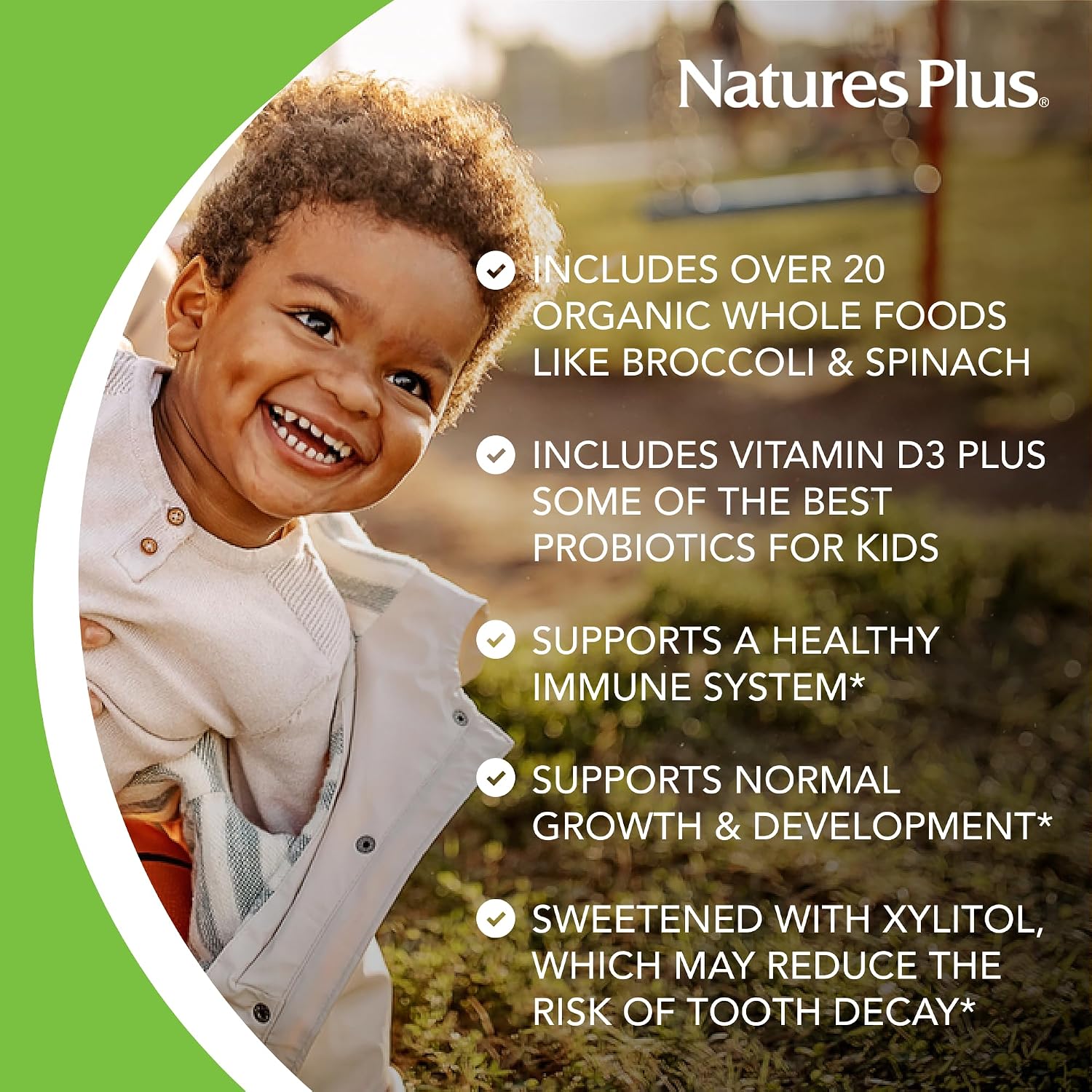 NaturesPlus Animal Parade Gold Children's Liquid Multivitamin, 16 fl oz - Natural Tropical Berry Flavor - Immune Support Supplement - Gluten Free, Vegan - 32 Servings