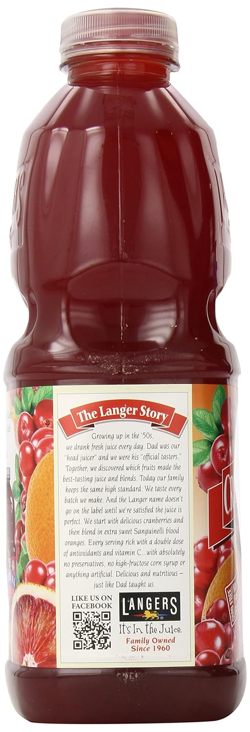 Langers Juice Cocktail, Pineapple Orange Guava, 15.2 Fl Oz (Pack of 12)