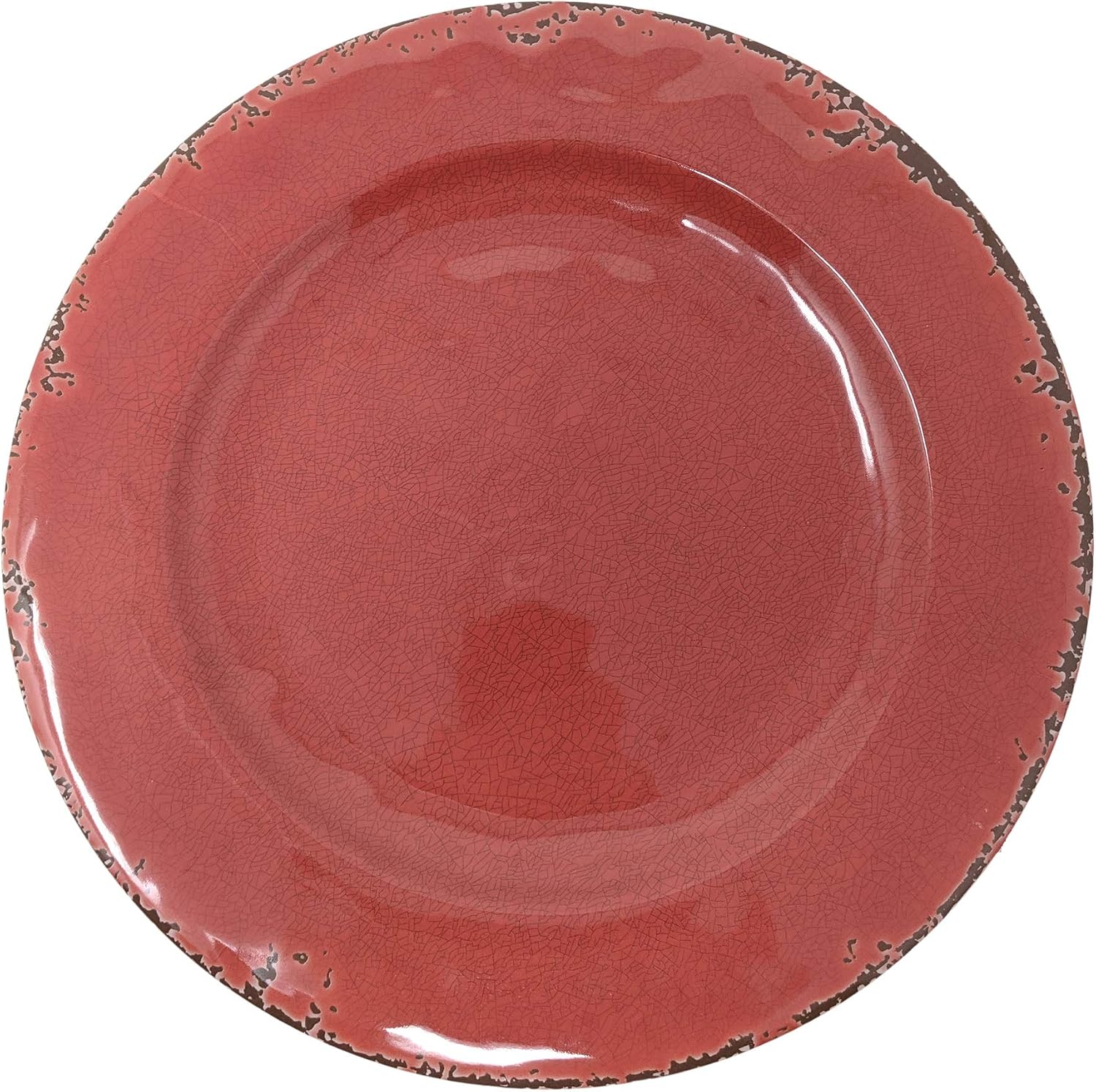 Gianna's Home 12 Piece Rustic Farmhouse Melamine Dinnerware Set, Service for 4 (Gray)