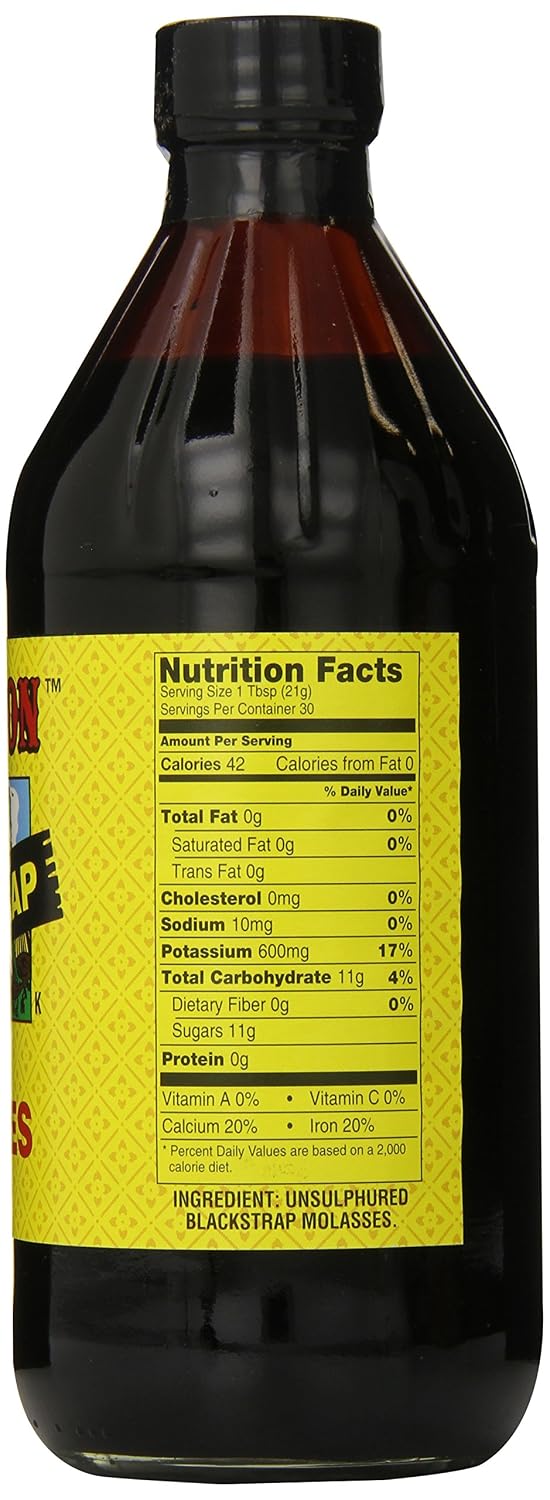Plantation Blackstrap Molasses 15 oz – Unsulphured Blackstrap Molasses, Rich Natural Sweetener for Baking, BBQ, Baked Beans, Gingerbread & Beverages