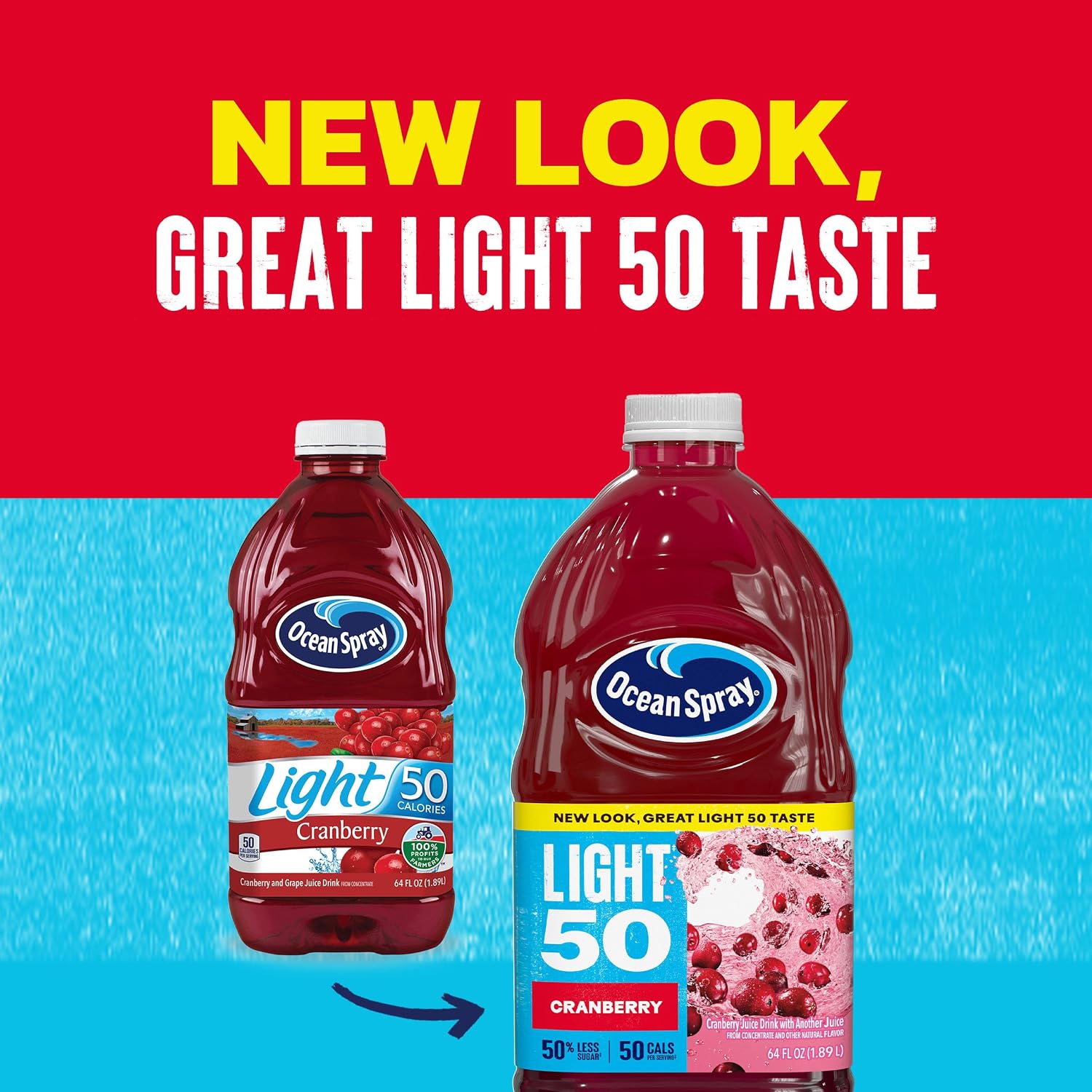Ocean Spray® Cran50™ Cranberry Juice Drink, 64 Fl Oz Bottle (Pack of 1)