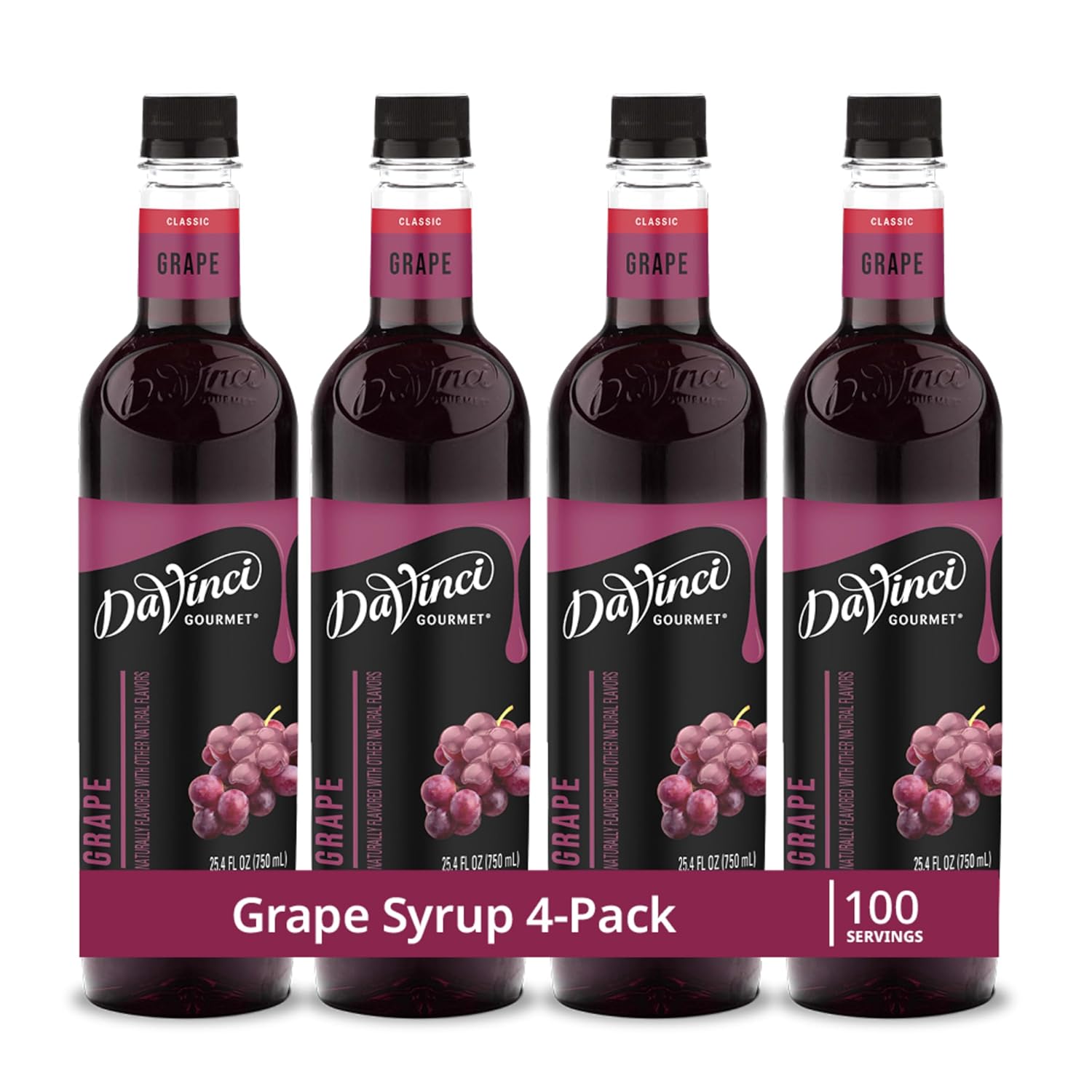 DaVinci Gourmet Classic Strawberry Syrup, 25.4 Fluid Ounces, Kosher, 1 Count