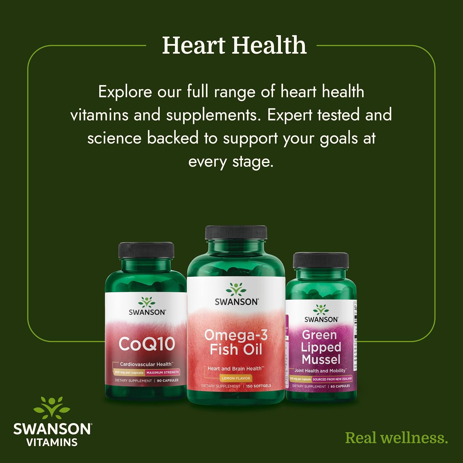 Swanson Omega-3 Fish Oil, 180 mg EPA + 120 mg DHA, 150 Softgels, Lemon | Heart, Brain, and Joint Support Supplement for Health-Conscious Adults, Provides Essential Fatty Acids EPA and DHA