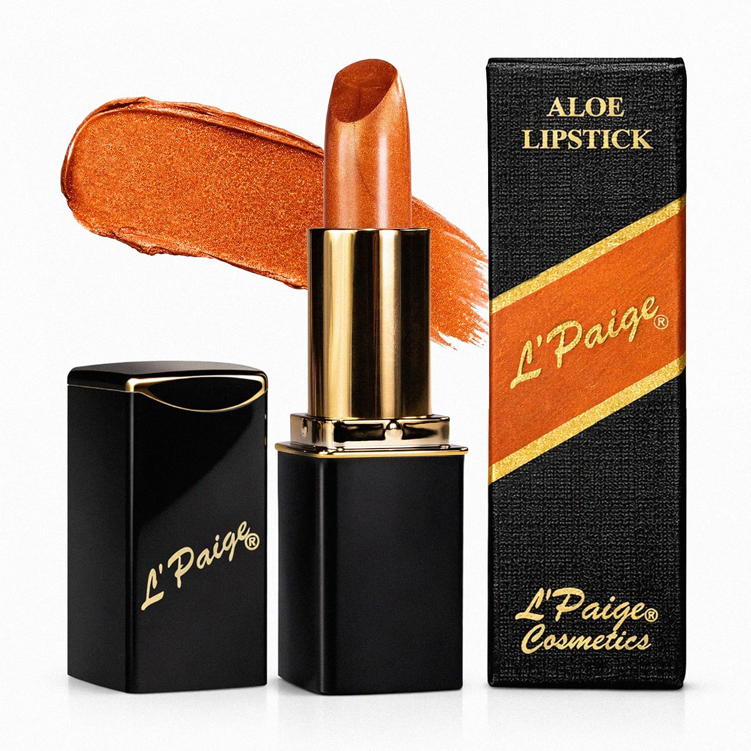 L’Paige Rosy Pearl Lipstick | Sheer Neutral Rose Lip Color | Aloe Vera Moisturizing Formula | Long-Lasting Hydrating Finish | Soft Silvery Pink Shade L56
