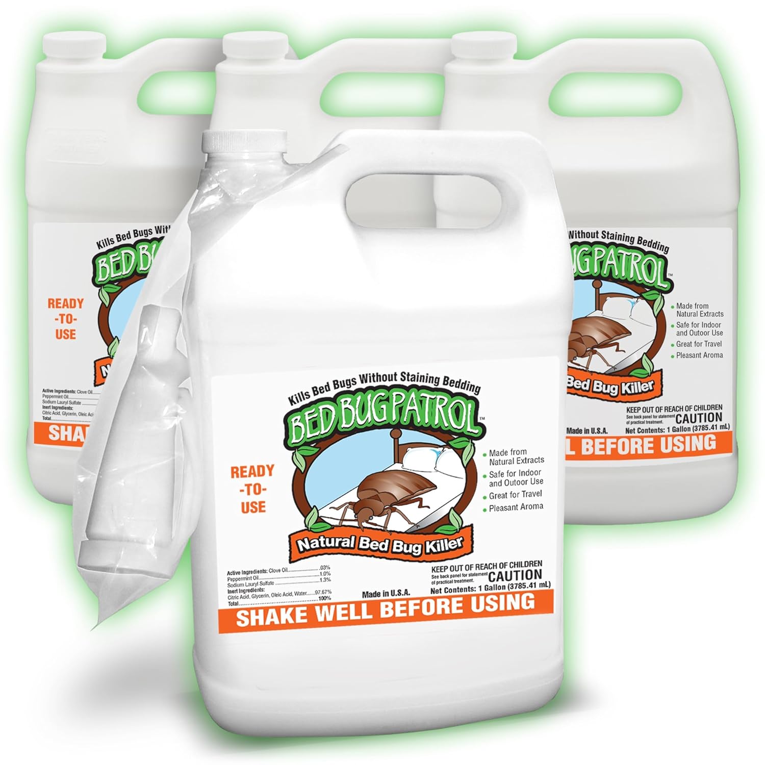 Bed Bug Patrol Bed Bug Spray & Bed Bug Killer for Home, Made in USA - 24 oz | Mattresses, Furniture, Seams, Cracks & Crevices | Targets Adult Bed Bugs, Eggs & Larvae | Plant-Based | Pet & Child Safe