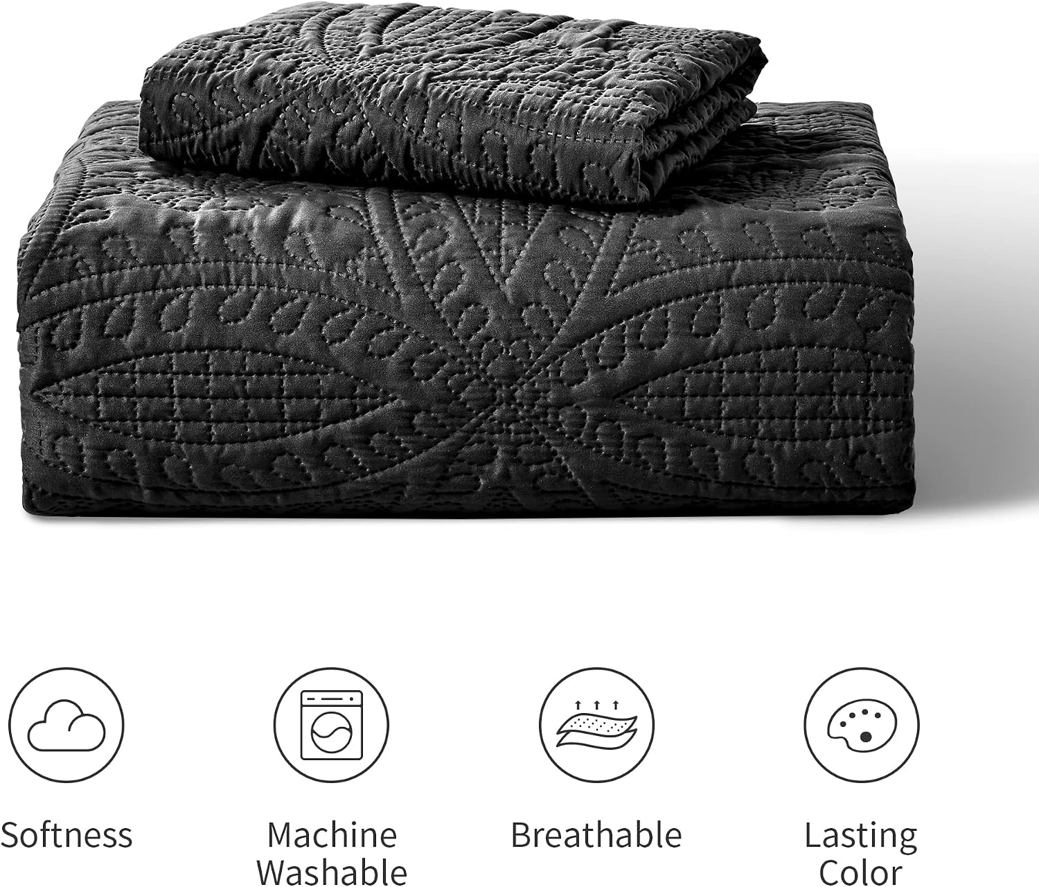 Love's cabin Quilts for Queen Bed Blue Bedspreads - Soft Bed Summer Lightweight Bedspread Comforter - Modern Style Coin Pattern Coverlet for All