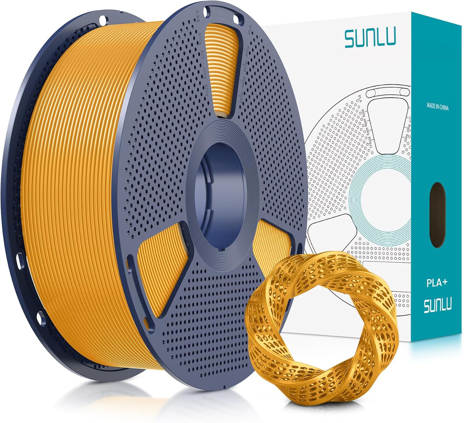 SUNLU PLA Plus Filament 1.75mm White 1KG