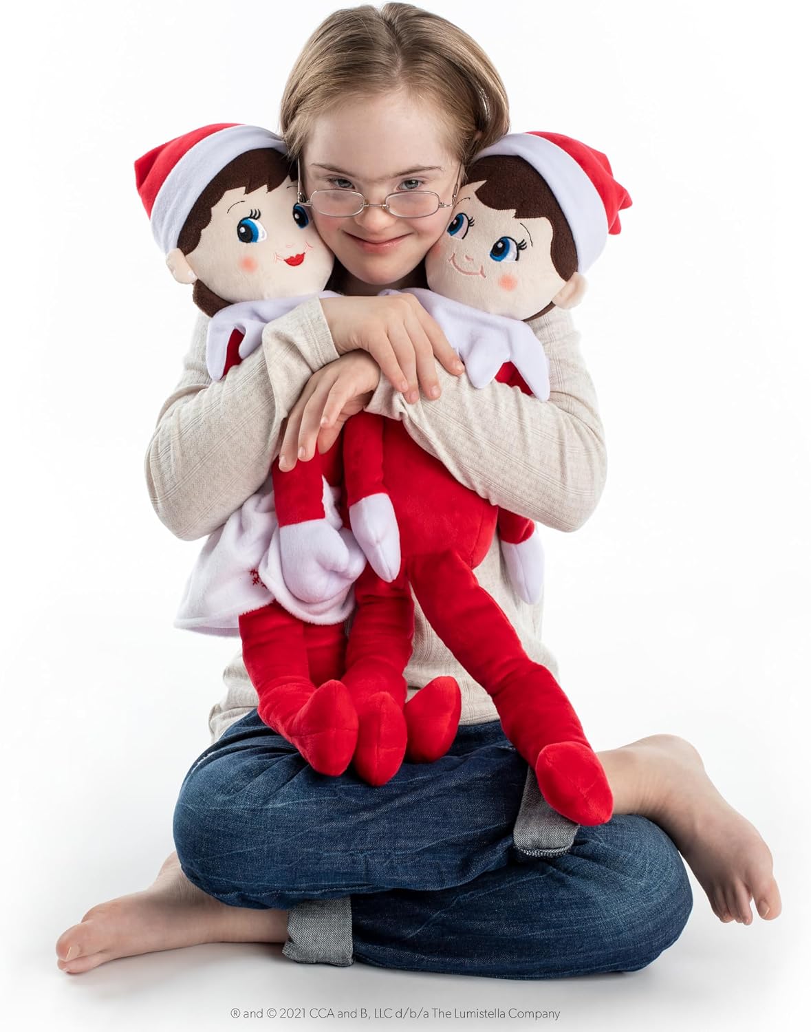 The Elf on the Shelf Plushee Pals 27-Inch Boy Scout Elf Plush Blue Eyes | Soft, huggable 27-inch Scout Elf plush for cuddling