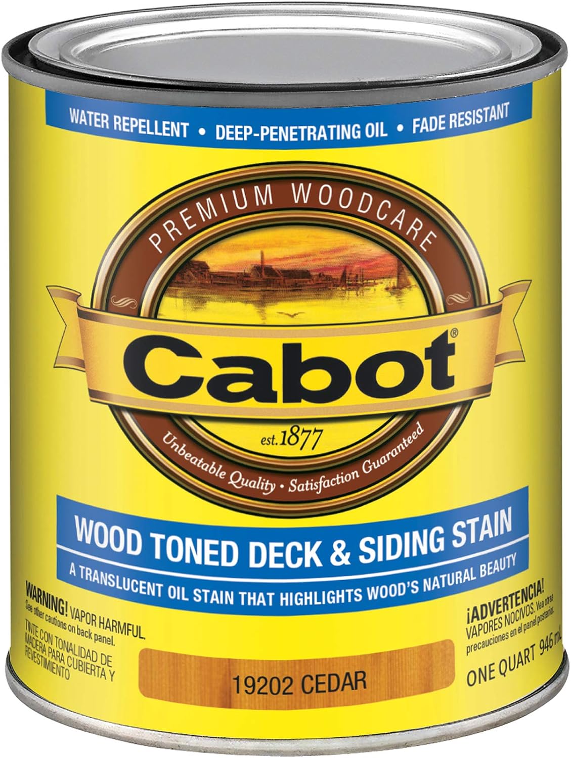 Cabot 140.0003005.007 Wood Toned Deck & Siding Stain, Pacific Redwood