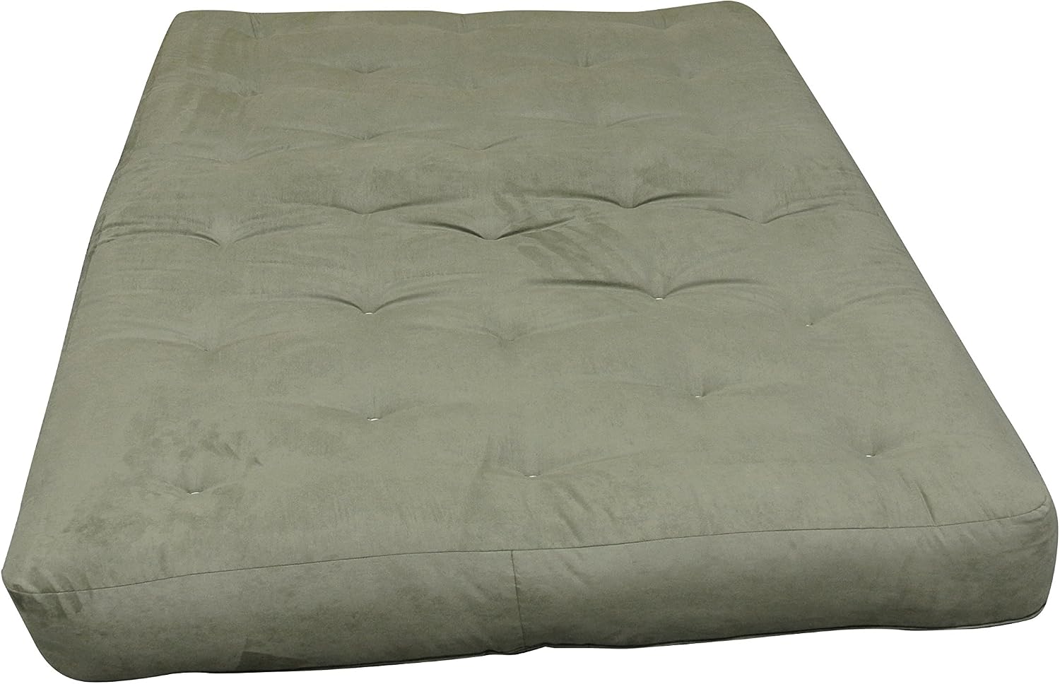 Gold Bond 8" Double Foam & Cotton Futon Mattress, Sage Microfiber, Full, Green