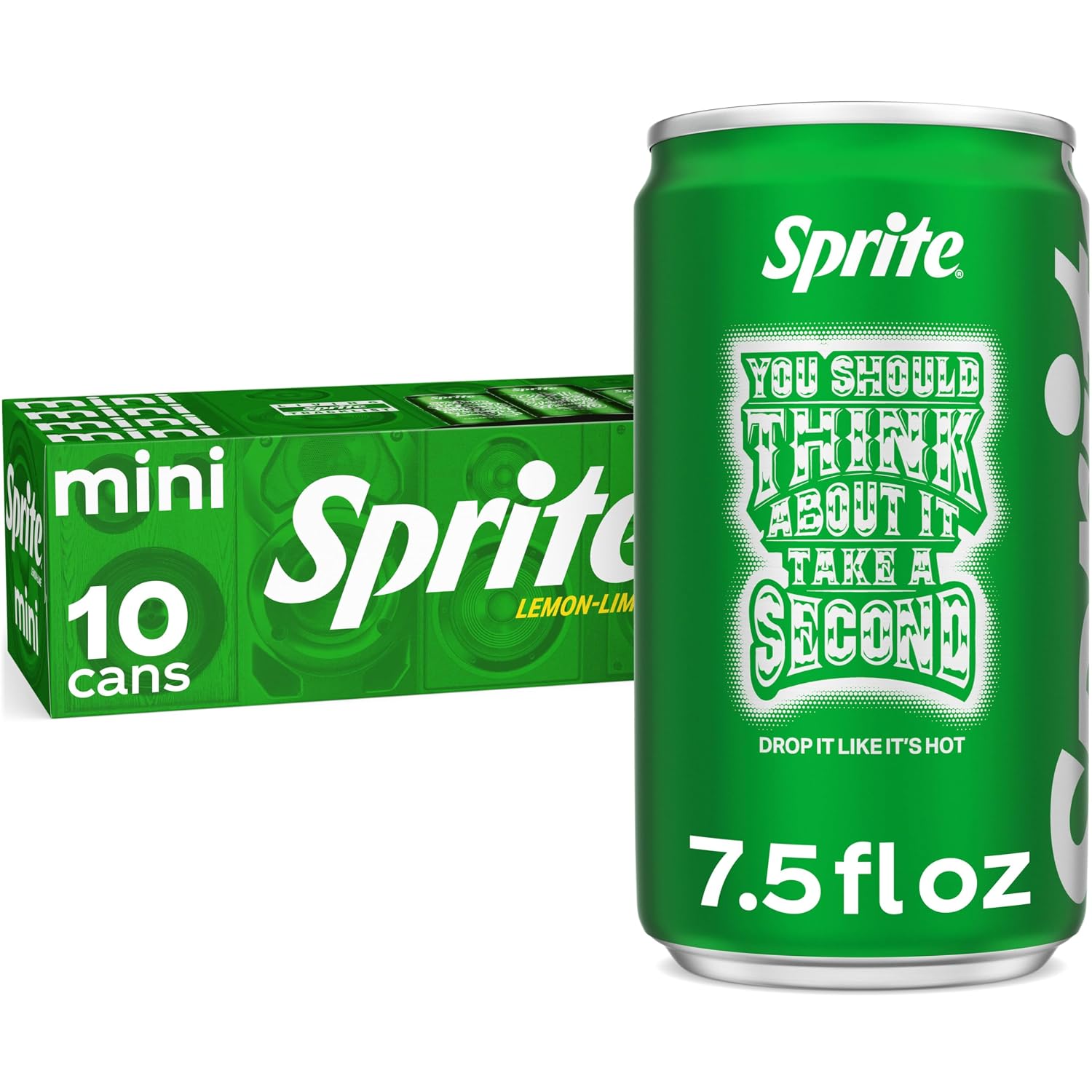 Sprite Lemon-Lime Caffeine-Free Soda Soft Drink Cans, 12 fl oz, 12 Pack | Fridge pack, naturally flavored soft drink, carbonated