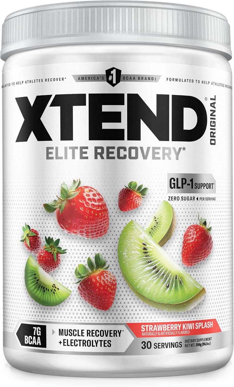 Xtend Original BCAA Powder, 7g BCAAs and 2.5g L-Glutamine for Muscle Recovery Hydration and Lean Muscle, Sugar Free Intra and Post Workout Drink with Electrolytes, Watermelon Explosion, 30 Servings