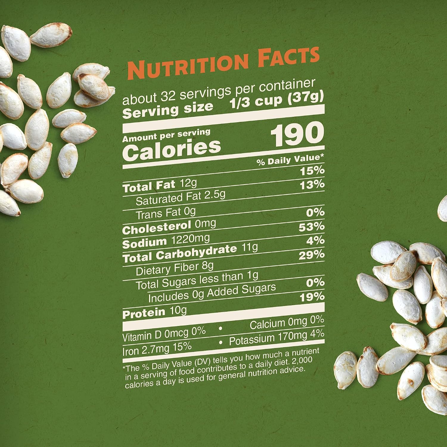 BIGS Pumpkin Seeds, Simply Salted Homestyle Flavor, 5 oz. (Pack of 12)