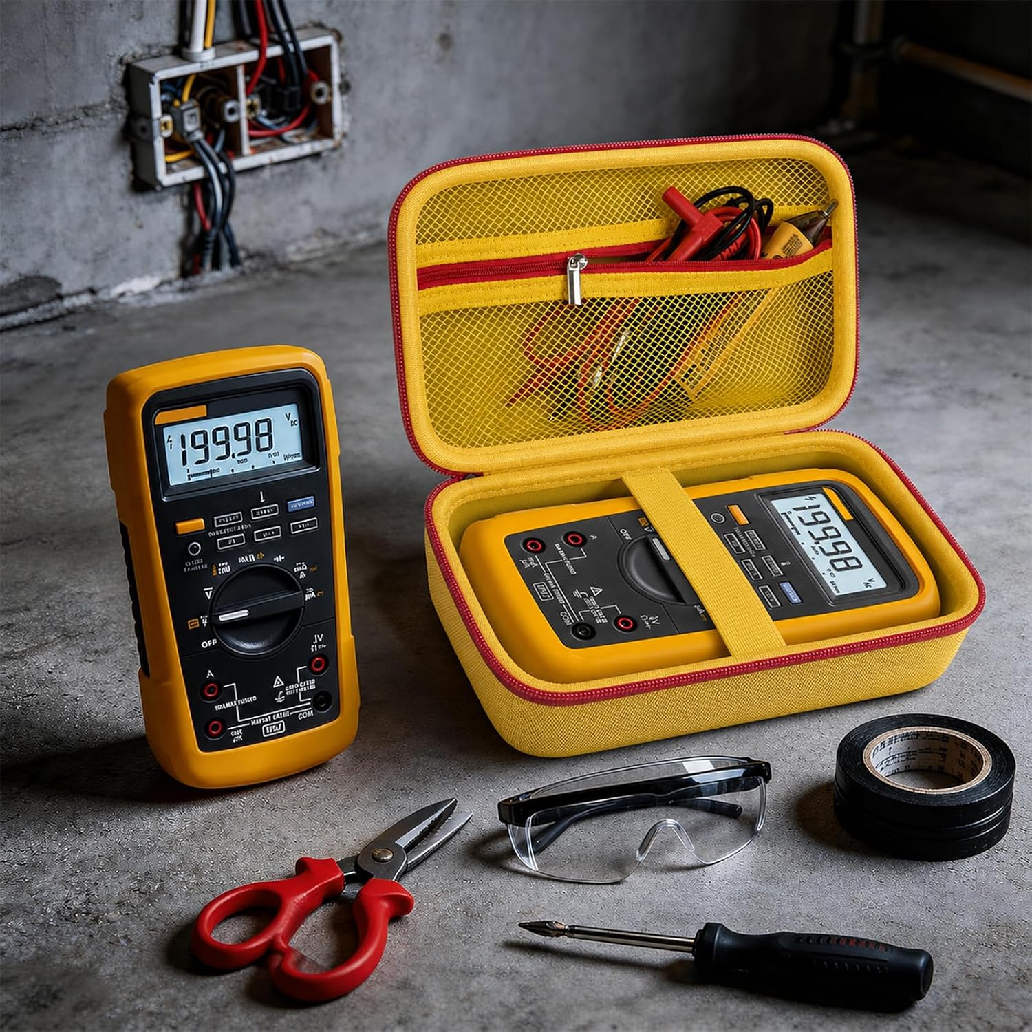 Comecase Hard Case for Fluke 87V/88V/15B+/17B+ and More Digital Multimeter