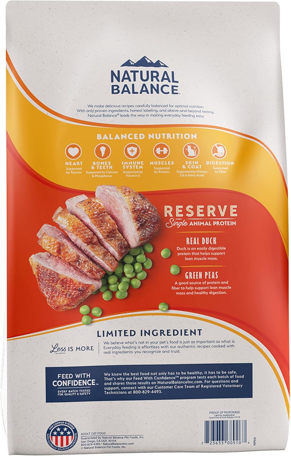 Natural Balance Limited Ingredient Adult Grain-Free Dry Cat Food - Balanced Nutrition - Soy-Free