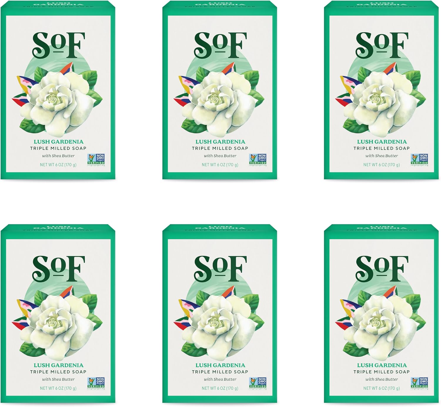 South Of France SoF Triple Milled Bar Soap, Coconut & Shea Butter