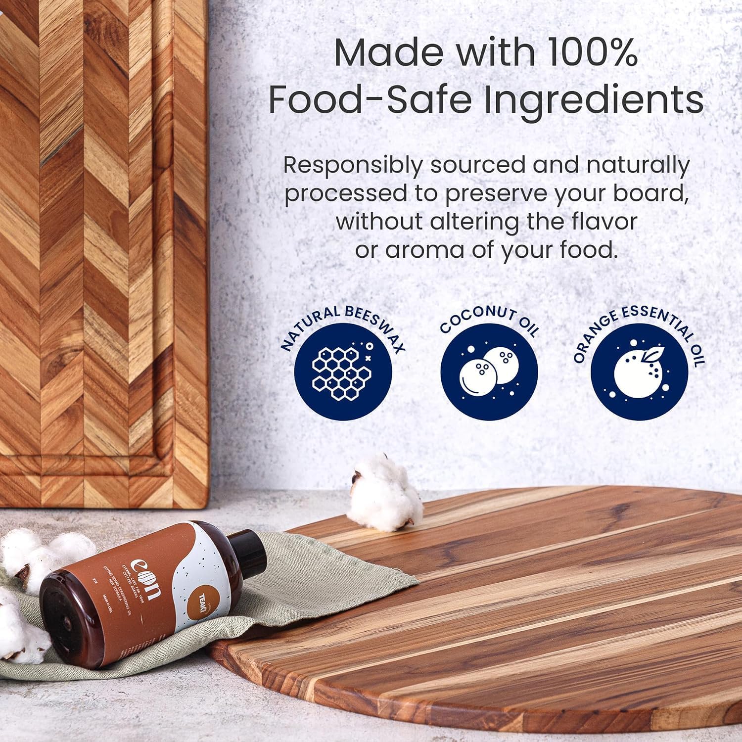 Teakhaus Cutting Board - Extra Large (XL) Teak Wood Cutting Board 24”L x 18”W x 1.5” Thick - Sustainably Harvested and FSC Certified - Knife Friendly with Natural Oil Finish