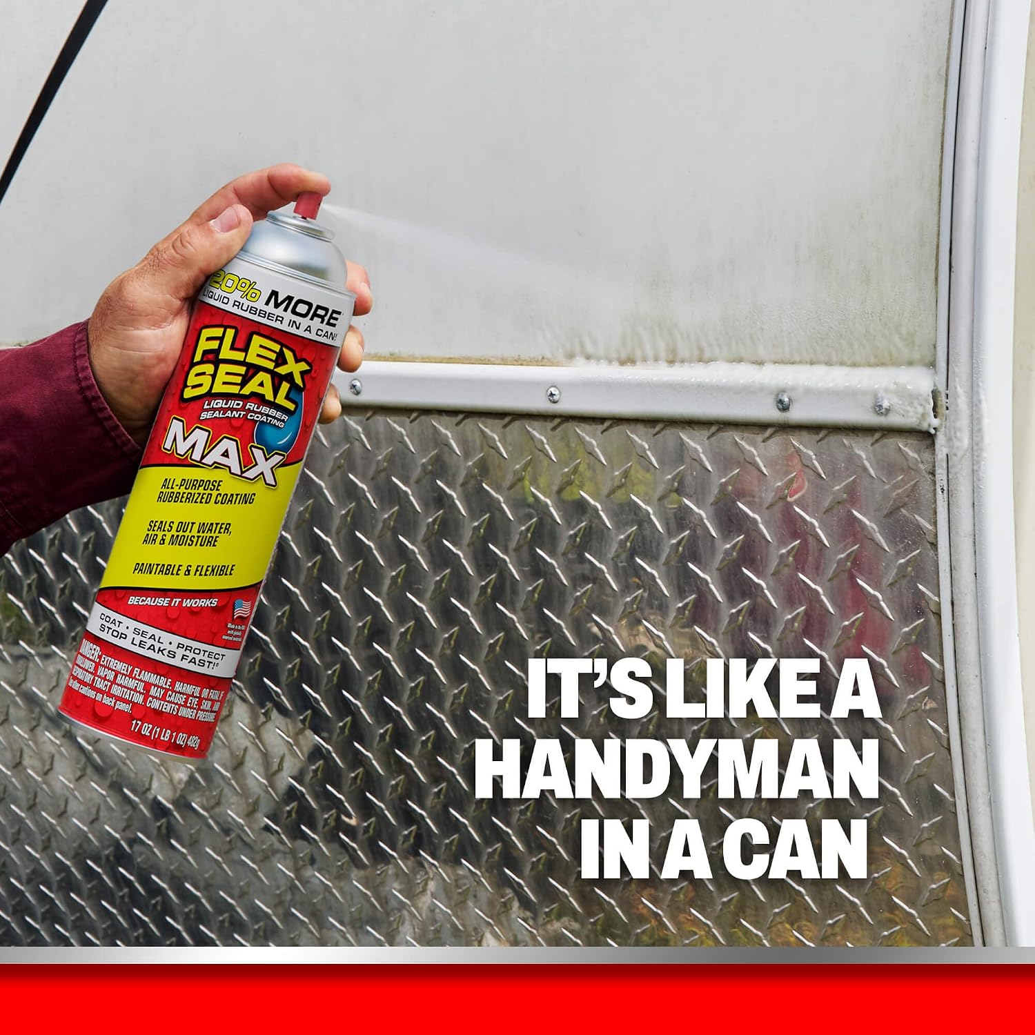 Flex Seal, 14 oz, 2-Pack, Black, Stop Leaks Instantly, Waterproof Rubber Spray On Sealant Coating, Perfect for Gutters, Wood, RV, Campers, Roof Repair, Skylights, Windows, and More