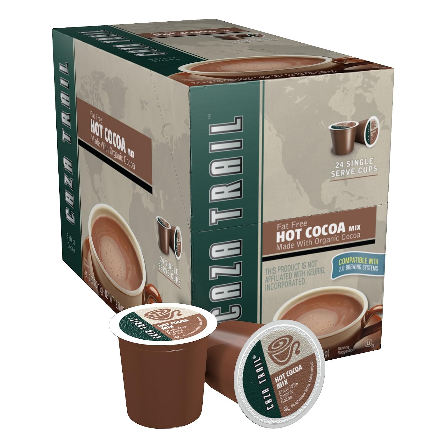 Caza Trail Coffee, Kona Blend, 100 Single Serve Cups