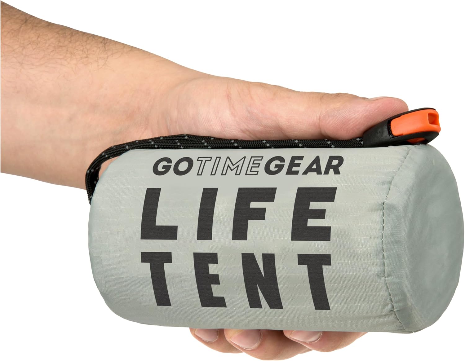 Survival Life Tent • 2 Person Mylar Emergency Shelter Tube Tent + Paracord • All-Weather Protection for Camping, Hiking, & Survival Kits • Includes Emergency Whistle
